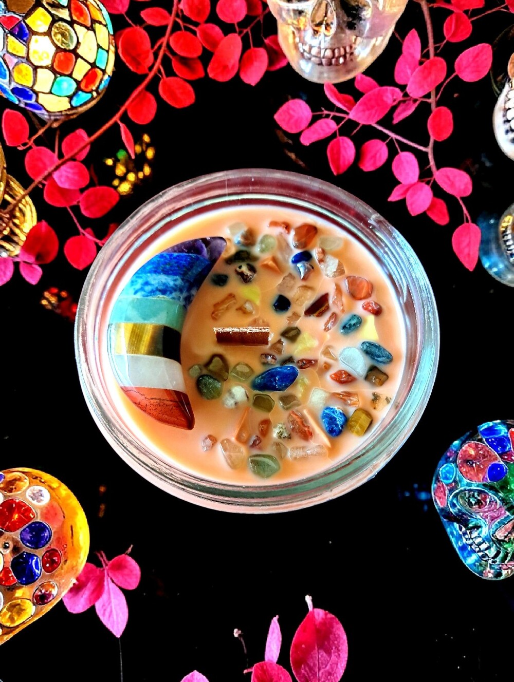 Hand Crafted , Wicked Worthy Wax, Chakra Moon 8 oz candle - Picture 3 of 4